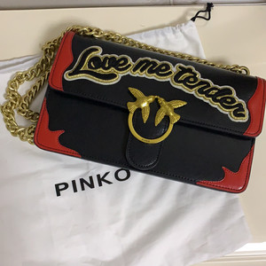 美国代购 PINKO燕子包 2017新款链条珍珠包单肩斜挎包