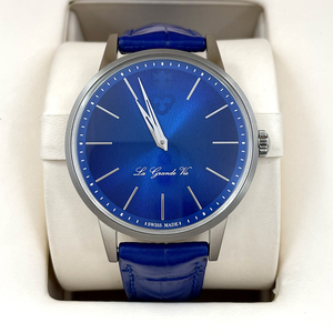 5新]昆仑金桥系列公价27000钛金属蓝色面自动机械男士手表42mm