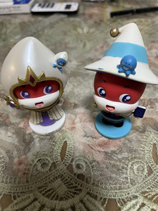 阿布手办玩偶,孩子上线上课,课程包里带的.10块钱一个.两个