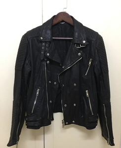 burberry英国顶级奢侈品牌真皮皮衣男装外套