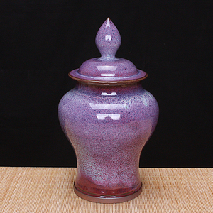 钧瓷手工将军罐 省青年陶艺家 市级非遗传承人何世超 原产地精品