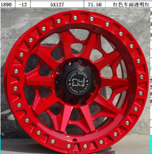 牧马人专车升级18尺寸越野轮毂,大红色骚气十足,喜欢来拍