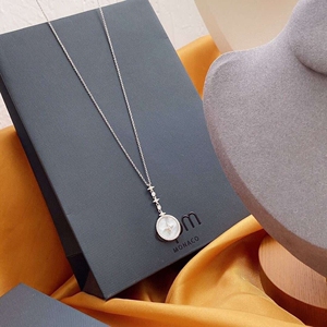 apm白贝母项链 手链耳钉 手镯 项链女纯银 生日礼物女生