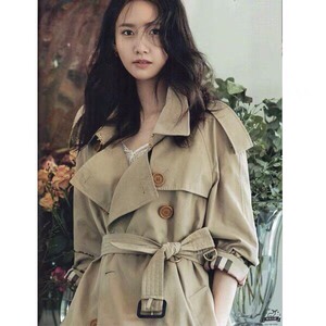 000人付款淘宝[林允儿刘亦菲明星同款]卡其色风衣女长款过膝tb