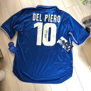 98元年 意大利主场 皮耶罗 亲笔签名 球衣队服