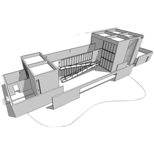 芝加哥住宅模型安藤忠雄作品su模型cad平立剖ppt分析素材