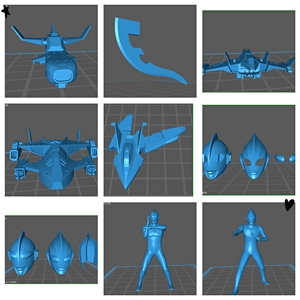 奥特曼飞机 胜利飞燕一号二号 火龙号 蓝飓号 白雪号 胜利e