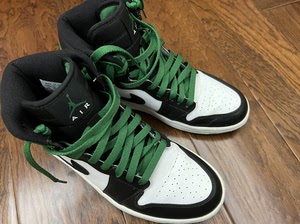 aj1 凯尔特人 正品可验 40.5码 轻微穿着痕迹 日本带
