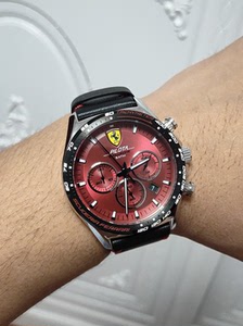 21初年入手的一块法拉利飞行员手表,50米生活防水.买回来也