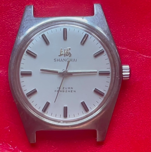 上海牌7120-407型全钢19钻大号男式机械手表(第三代上