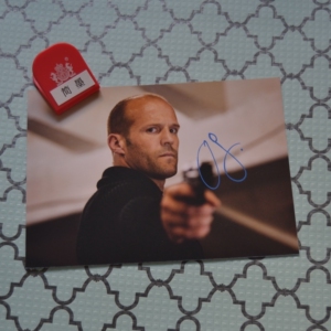 演员 杰森斯坦森 亲笔签名 7寸照片 现货