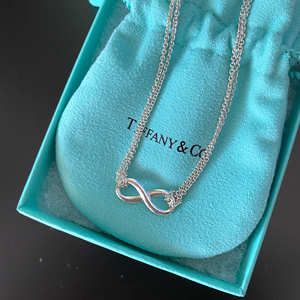 蒂芙尼tiffany&co 8字无限永恒 纯银项链