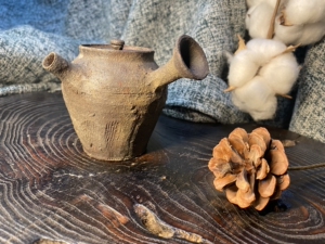 昌平宝山南蛮侧把急需壶 南蛮烧 日本回流瓷器 制陶名家 云林