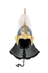 银色,宋制明制凤翅盔枪翅头盔—中国甲胄铠甲盔甲汉服搭配男」