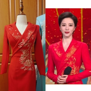 000人付款淘宝2021央视春晚春节联欢晚会陈伟霆同款红色西服男士休闲