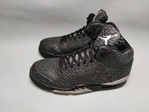46码二手正品耐克aj5 乔5黑银爆裂纹篮球鞋