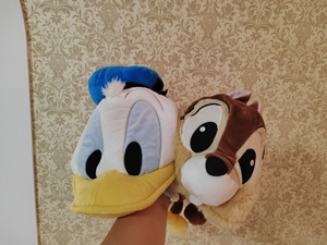 迪士尼 钢牙齐齐  唐老鸭  毛绒公仔 成人帽子