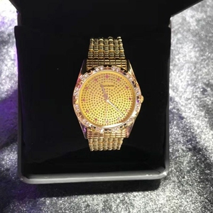 时尚手表宝航满天星镶钻防水商务手表男士并带vip保修卡