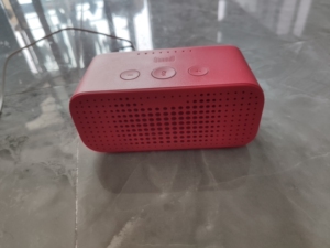 天猫精灵方糖tg_c1红色智能音箱自用完好无损语音控制家居