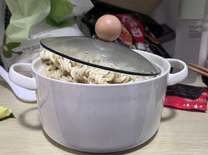 【包邮清仓】双耳陶瓷泡面碗带盖宿舍方便面饭碗,送筷子 勺子