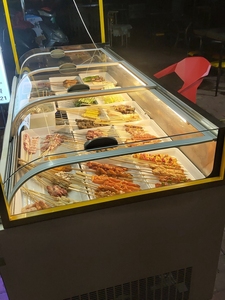 冰箱冰柜冷藏柜冷冻柜双温熟食串串烧烤鸭脖卤菜展示柜,成色很好