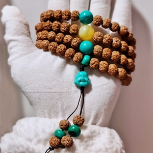 【标价即售价】带配饰10mm小金刚菩提子108脖挂手串佛珠全