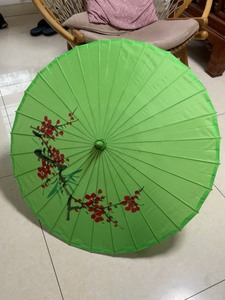 中国舞舞蹈伞演出伞道具伞古典舞伞滇南映少油纸伞绿色红梅花桃李