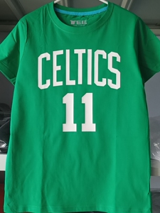 s号nba凯尔特人队11号欧文球衣训练服纯棉短袖t恤绿色s码_阿里巴巴找