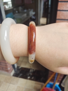 000人付款淘宝稀有的踏血寻梅翡翠a货天然红翡圆珠手链福至心灵168