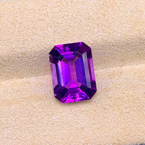 4ct多 天然紫水晶裸石彩色宝石戒面 支持定制款式