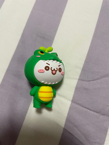 泡泡玛特长草颜团子动物系列盲盒之恐龙团子,无包装,全新.