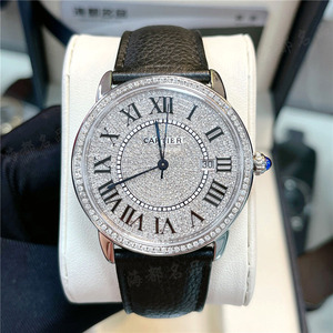 满钻9.5新卡地亚42mm伦敦系列自动机械男士手手表腕表奢华满天星