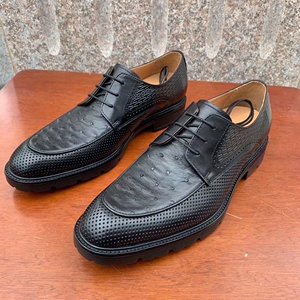 意大利费雷男士真皮正装商务皮鞋特价t