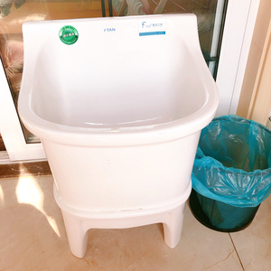 常州自提,富田卫浴九成新拖把池(雪花秘釉),去年装修买回来放