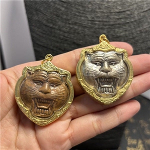 【清仓特价】泰国佛牌龙婆本 原庙正品 虎头 鎏金壳不褪色 男