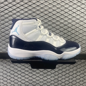 (实物拍摄)aj11 白深蓝 午夜蓝 北卡 高帮