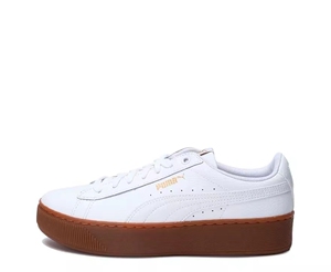 puma彪马女鞋蕾哈娜漆皮奶白厚底松糕鞋增高小白鞋休闲板鞋