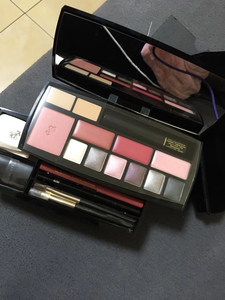 兰蔻彩妆盒双层锦盒礼盒套盒玫瑰眼影遮瑕腮红唇彩便携日常化妆盘