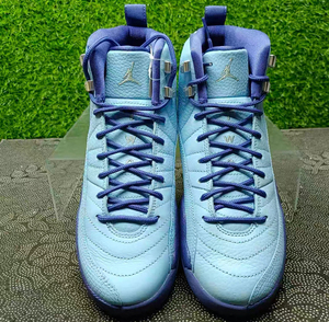 正品准新40耐克gs aj12 蓝紫香芋510815-418