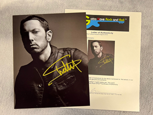 姆爷 eminem埃米纳姆 签名照带coa证书发送 说唱歌手