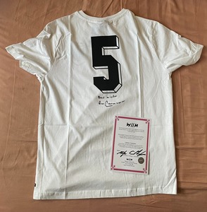 贝肯鲍尔 亲笔签名 亲签 德国球衣 w11m证书 保真