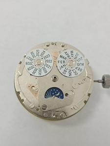 手表配件 国产上海多功能机芯 万年历8针机芯 月相7751机