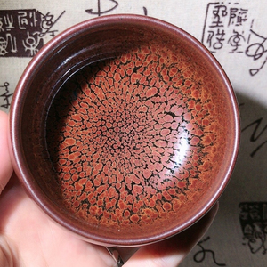 [周祥麟建盏火凤凰主人杯]祥麟建盏禅定建盏主人杯茶具茶杯茶礼