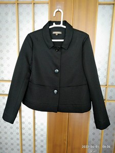 全新台绣黑色M码短款外套，款式金典带小A版，自留款，肩宽37
