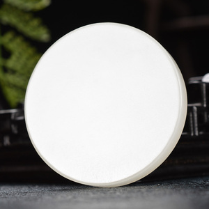 镯心细料 羊脂白玉 和田玉羊脂玉平安无事牌挂件玉牌46.3561克