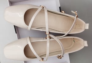 柒步森玛丽珍鞋低帮鞋白色女夏