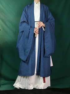 鸟鸣涧木崖9色宋制长衫长褙子男汉服对襟交领大袖大放量