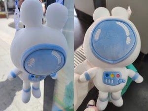 伶俐宇航员兔子毛绒玩具可爱公仔玩偶儿童生日礼物女生抱枕娃娃