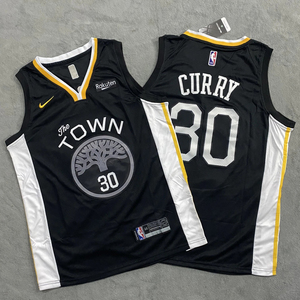 nba库里刺绣球衣