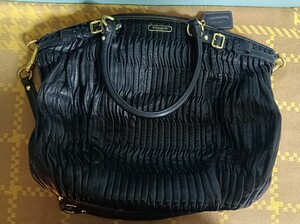 专柜正品,蔻驰coach褶皱包,麦迪逊褶皱包,黑色大号.包身